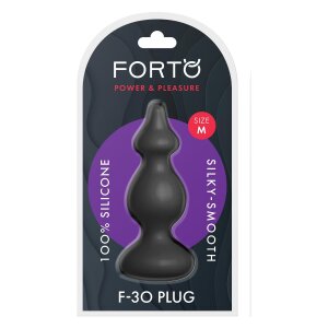 Forto F-30 Pointer Analplug Medium Schwarz Ø 3,6 cm