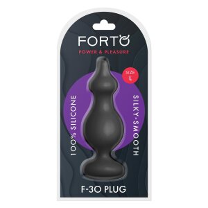 Forto F-30 Pointer Anal Plug Large Black Ø 4.3 cm