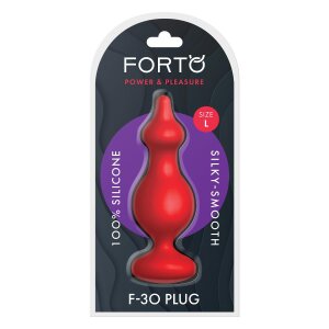 Forto F-30 Pointer Anal Plug Large Red Ø 4.3 cm