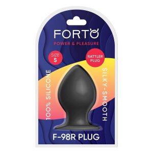 Forto F-98R Rattler Cone Anal Plug Small Black Ø...