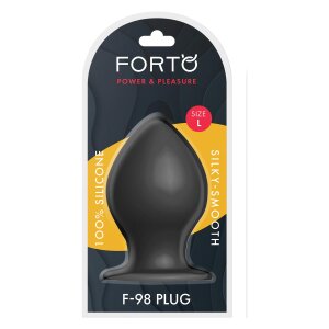 Forto F-98 Cone Plug Anal Large Noir Ø 6,1 cm