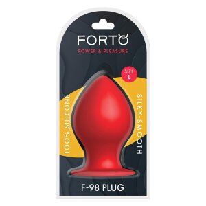 Forto F-98 Cone Plug Anal Large Rouge Ø 6,1 cm