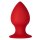 Forto F-98 Cone Anal Plug Large Red Ø 6.1 cm
