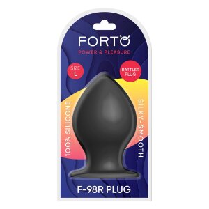 Forto F-98R Rattler Cone Plug Anal Large Noir Ø...