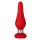 Forto F-21 Tear Drop Analplug Small Rot Ø 2,8 cm