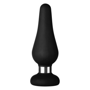 Forto F-21 Tear Drop Analplug Medium Schwarz Ø 3,8 cm