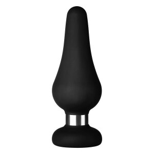 Forto F-21 Tear Drop Analplug Large Schwarz Ø 4,6 cm