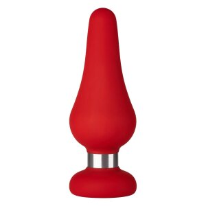 Forto F-21 Tear Drop Anal Plug Large Red Ø 4.6 cm