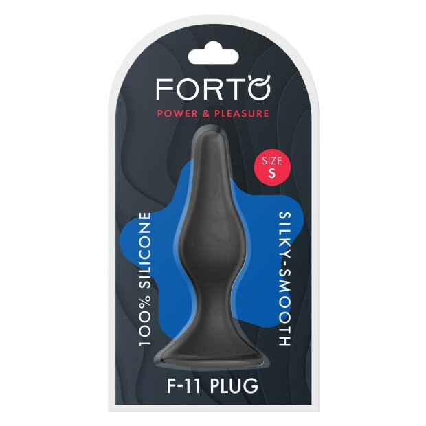 Forto F-11 Lungo Analplug Small Schwarz Ø 2,8 cm