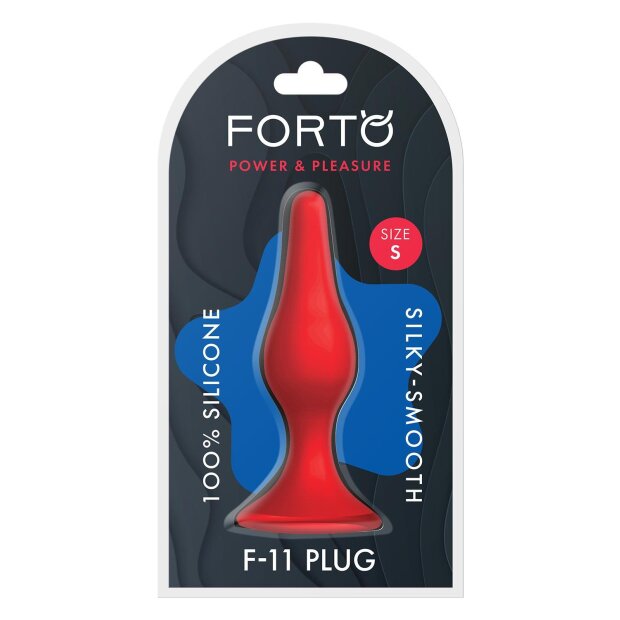 Forto F-11 Lungo Plug Anal Small Rouge Ø 2,8 cm