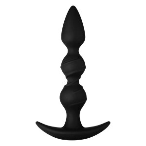 Forto F-42R Rattler Spiral-Bead Analplug Schwarz Ø...
