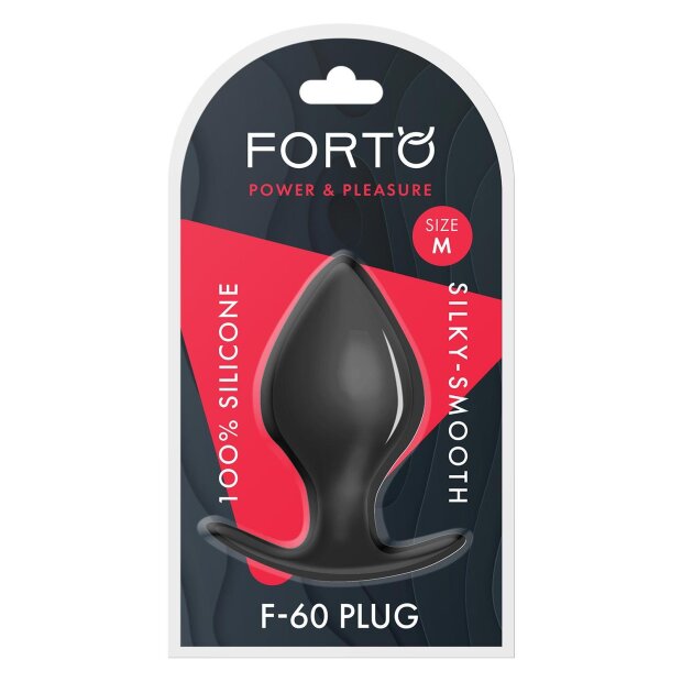 Forto F-60 Spade Plug Medium Schwarz Ø 5,1 cm