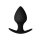 Forto F-63 Rattler Spade Anal Plug Small Black Ø 4.1 cm