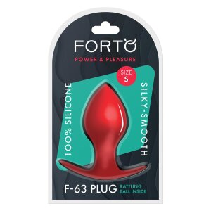 Forto F-63 Rattler Spade Anal Plug Small Red Ø 4.1 cm
