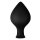 Forto F-63 Rattler Spade Anal Plug Large Black Ø 6.1 cm