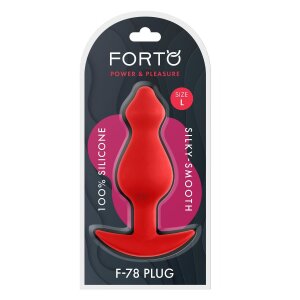 Forto F-78 Pointee Anal Plug Large Red Ø 4.4 cm