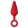 Forto F-10 Plug en Silicone avec Anneau Large Rouge Ø 4 cm