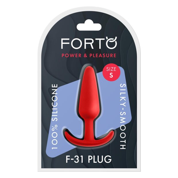 Forto F-31 Plug anal Small Rouge Ø 2,2 cm