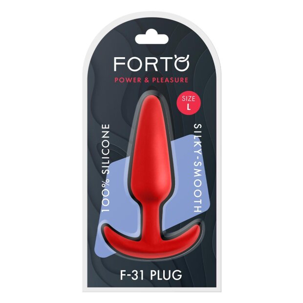 Forto F-31 Analplug Large Rot Ø 3 cm