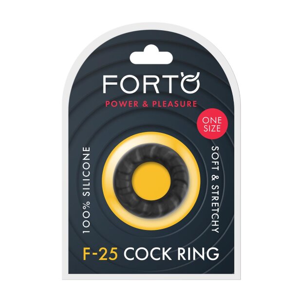 Forto F-25 Penis Ring Black Ø 2.3 cm