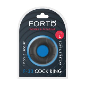Forto F-33 Penis Ring Large Black Ø 2.5 cm