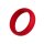 Forto F-64 Wide Penis Ring Large Red Ø 5 cm