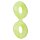 Forto F-81 Double Ring Anneau pénis et testicules Jaune Glow in the Dark Ø 1,8 cm