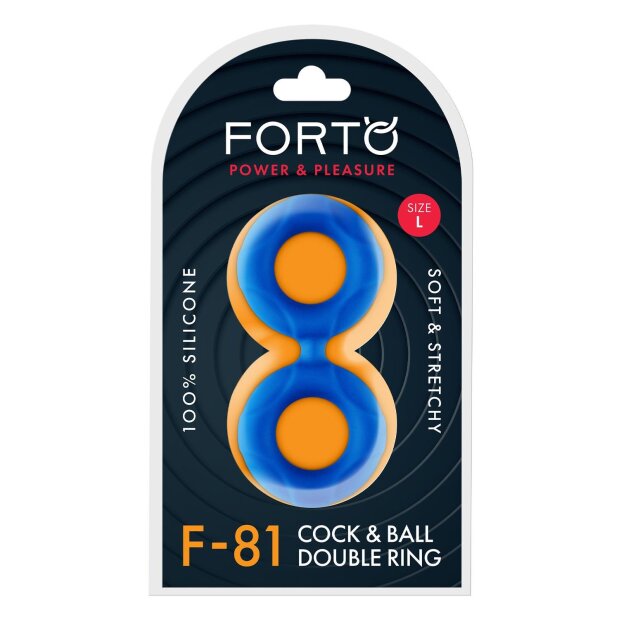 Forto F-81 Double Ring Blue Ø 2.5 cm
