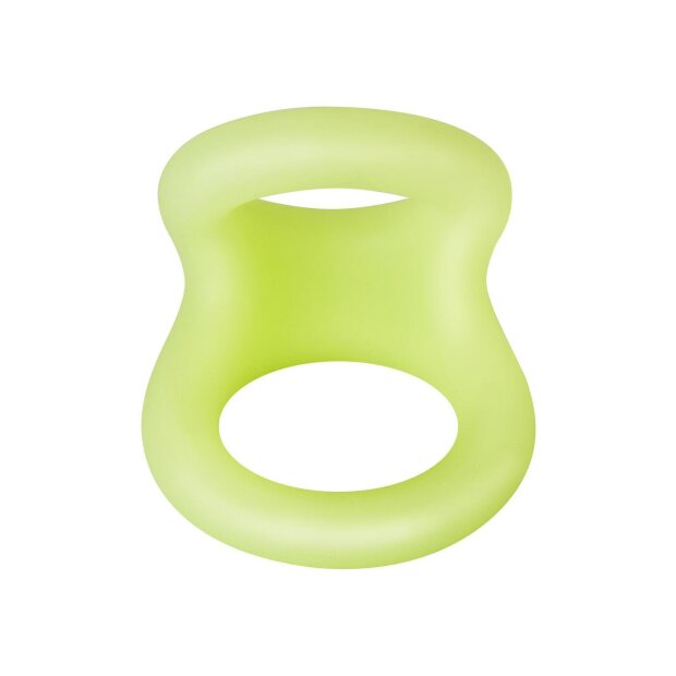 Forto F-22 Penis and Testicle Ring Small White Glow in the Dark Ø 2.5 cm