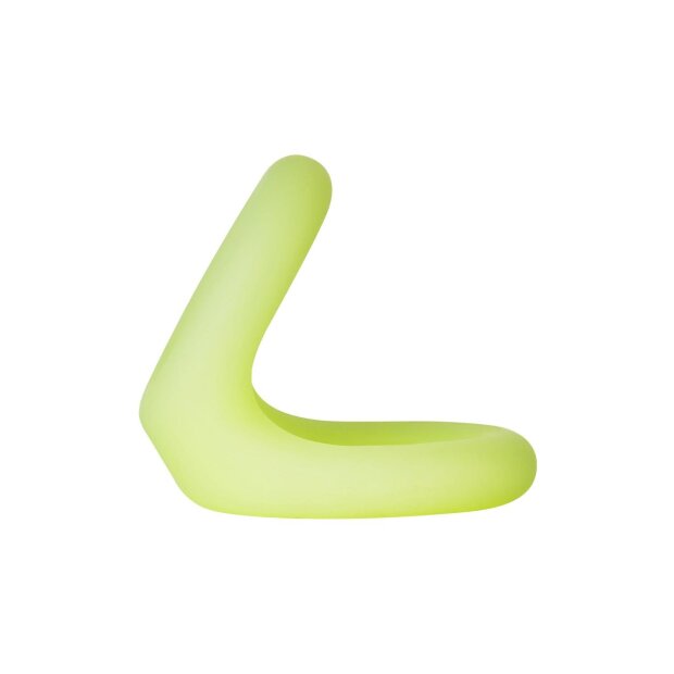 Forto F-22 Penis and Testicle Ring Small White Glow in the Dark Ø 2.5 cm