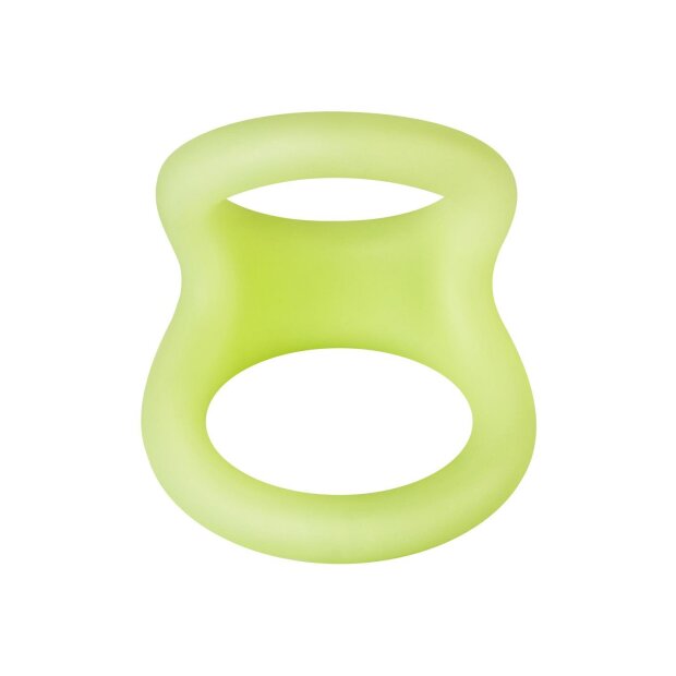 Forto F-22 Penis and Testicle Ring Large White Glow in the Dark Ø 3 cm