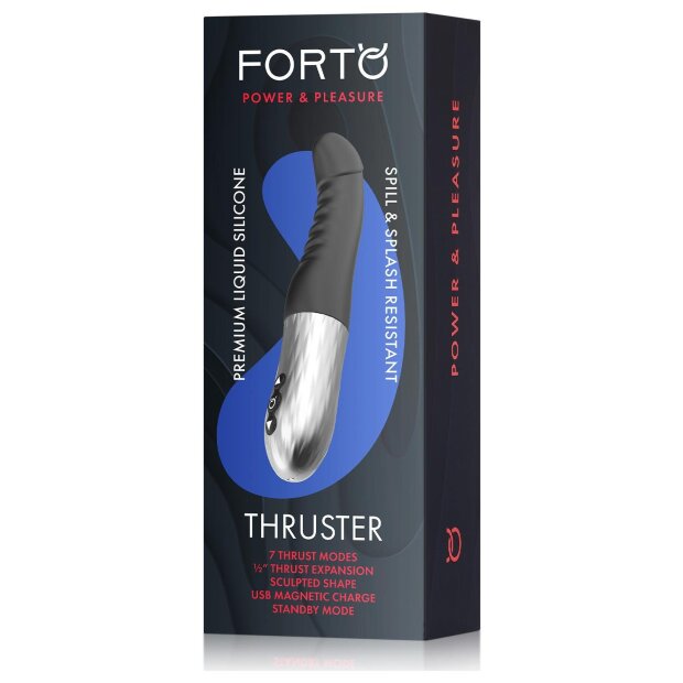 Forto Thruster Vibrator Schwarz 23,9 cm Ø 4,3 cm
