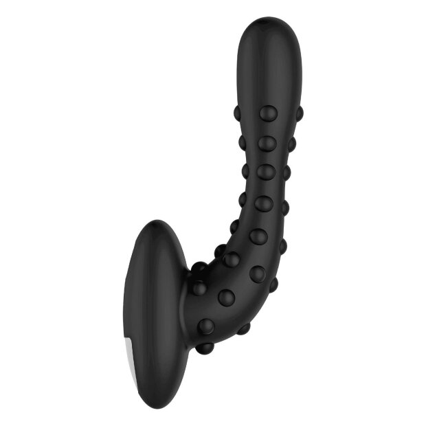 Forto Studded Pro Vibrating Anal Massager Black Ø 2.6 cm