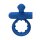Forto Pointer Vibrierender Penisring mit Hodenring Blau Ø 3,5 cm