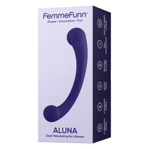 FemmeFunn Aluna Dual Stimulating Vibrator Lila 20,2 cm