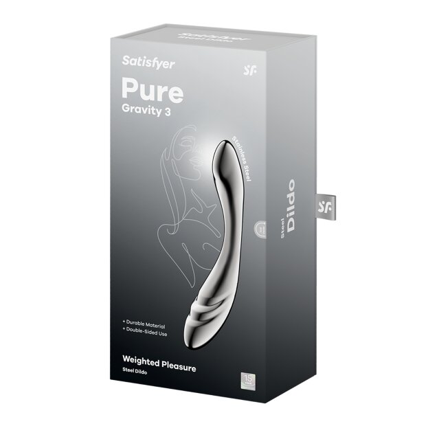Satisfyer Pure Gravity 3 Stainless Steel Dildo