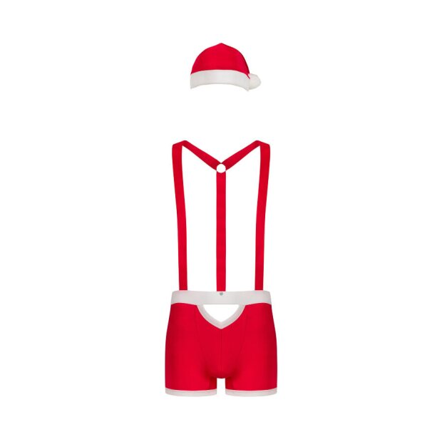 Obsessive Mr Claus costume red S/M