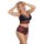 BH und Slip schwarz/rot 4XL