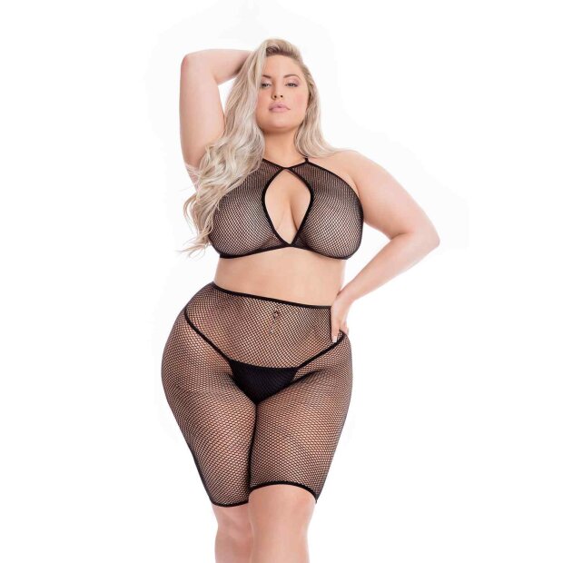 Sunset Glow Bike Short Set Black Queensize