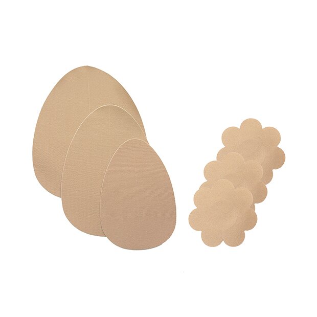 Bye Bra - Breast Lift Pads + Satin Nipple Covers A-C Natur