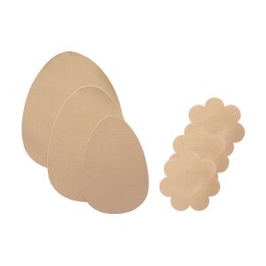 Bye Bra - Breast Lift Pads + Satin Nipple Covers A-C Natur