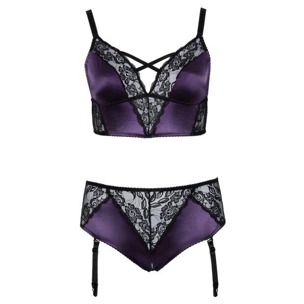 BH Set lila/schwarz 3XL