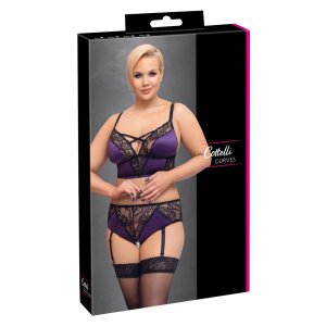 BH Set lila/schwarz 4XL