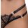 Crotchless String mit Doppelbund und Strass M/L