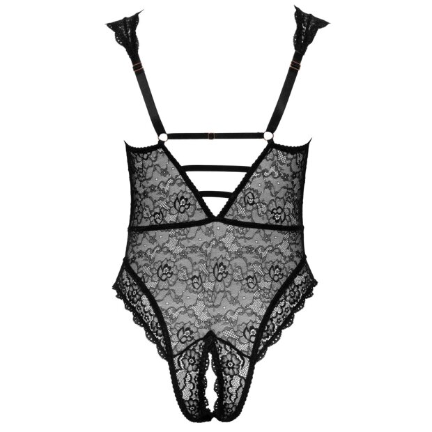 Spitzenbody mit geschnürter Front 95E/2XL