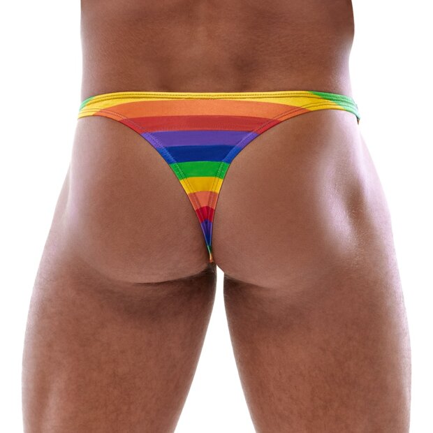 Mens Thong Rainbow XL