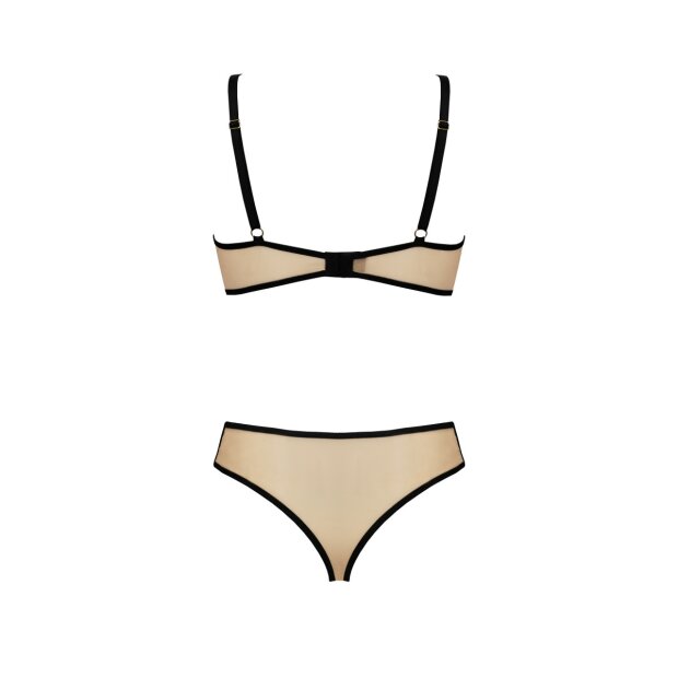 Casmir Daisy 2pcs set black-beige L/XL