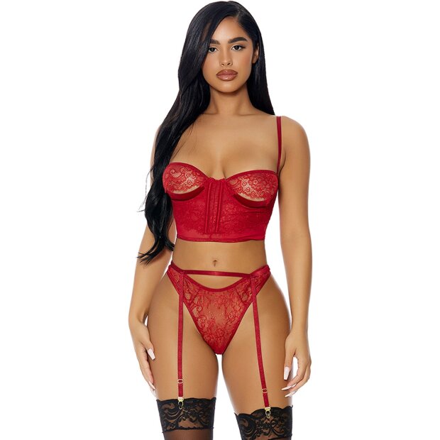 Forplay Peek Inside Dessous Set rot M
