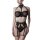 GREY VELVET 3-pcs. set (bra, thong, suspender belt) L/XL