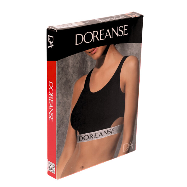 Doreanse Sportive Sport-BH mit seitlichen Cut-Outs schwarz M